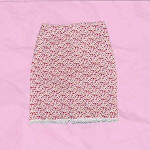 Vintage 90s Clio floral midi skirt.